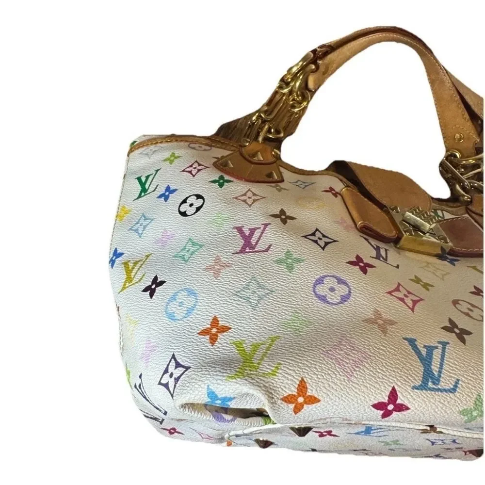 Louis Vuitton Murakami 33 Color Coated Canvas Multicolor LV Anne Shoulder Bag MM
